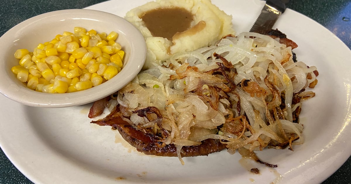 Sr Liver and Grilled Onions Senior & Junior Menu Ramona Cafe