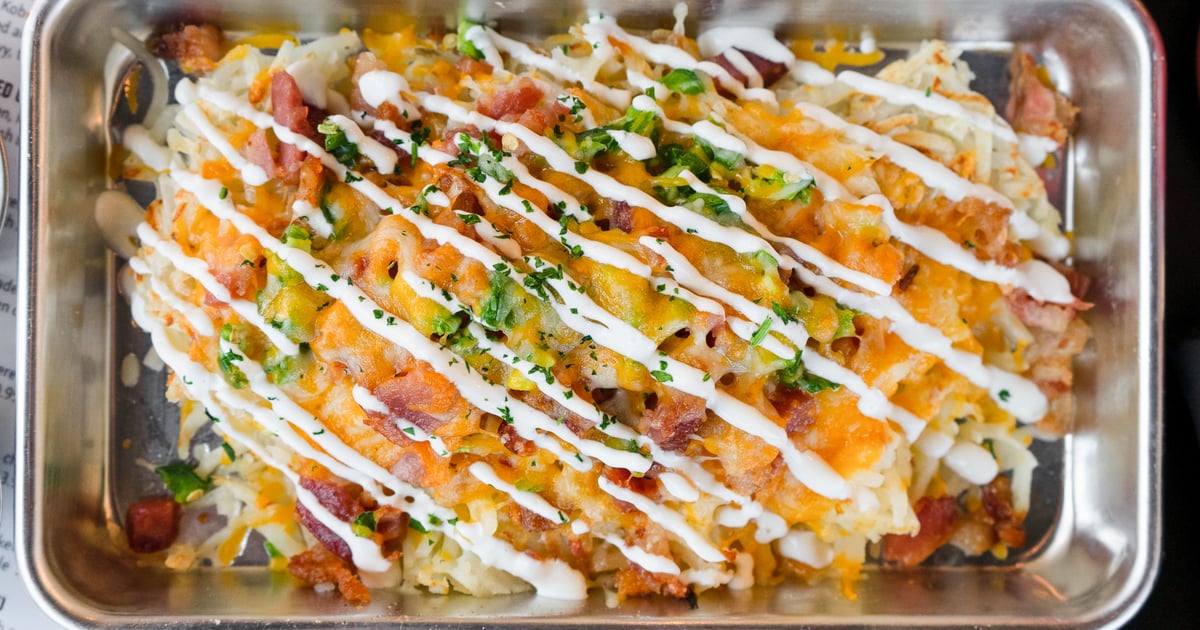 Loaded Hash Browns Breakfast Menu Heritage Cafe