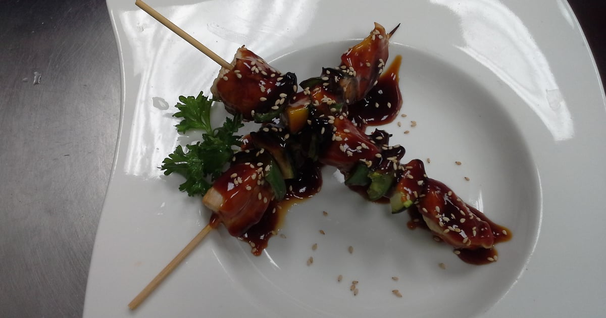 Yakitori (Chicken) Skewers - Appetizers - Hayashi Sushi ...