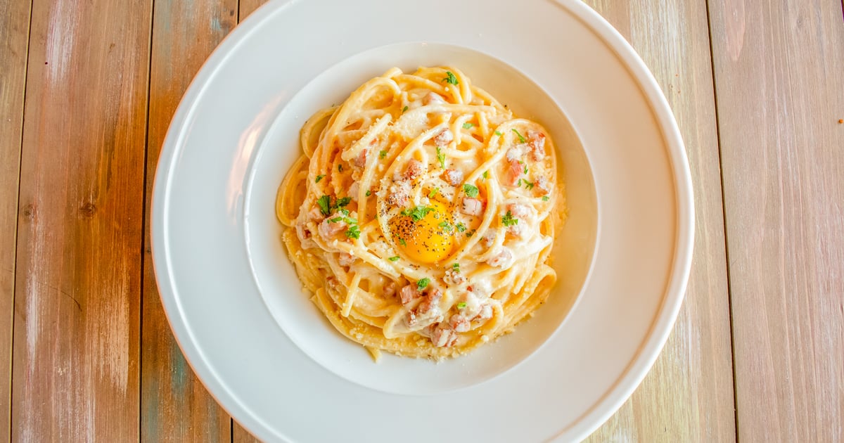 Spaghetti Carbonara DINNER Zarrella's Italian & Wood Fired Pizza