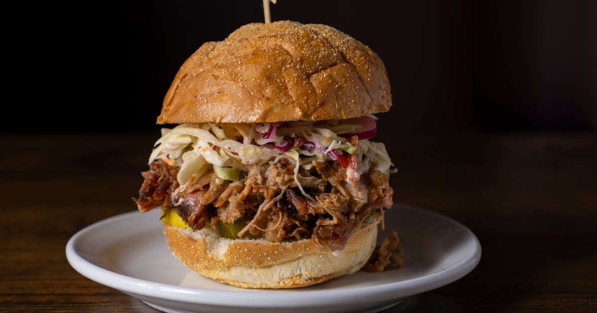 Salad Pulled Pork Met Coleslaw Pulled Pork Sandwich