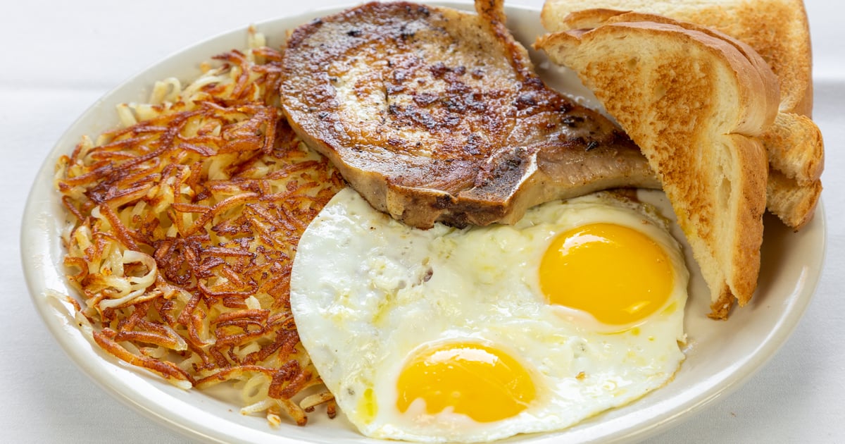 Pork Chop and Eggs Menu Magnolia Diner