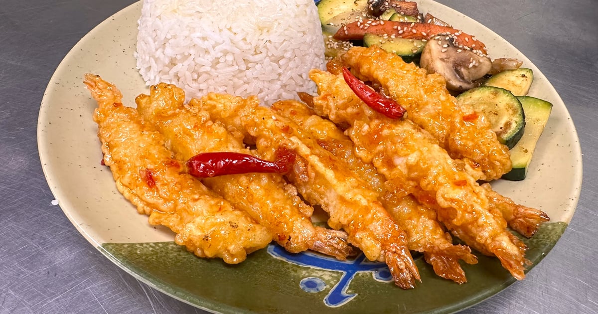 Atomic TEMPURA fried shrimp Full Menu Osaka Japanese Steakhouse