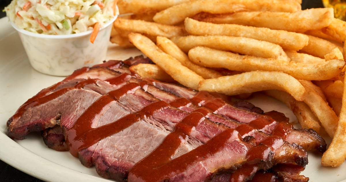 Smoked BBQ Beef Brisket - Lunch - The Horny Toad - Barbecue Restaurant