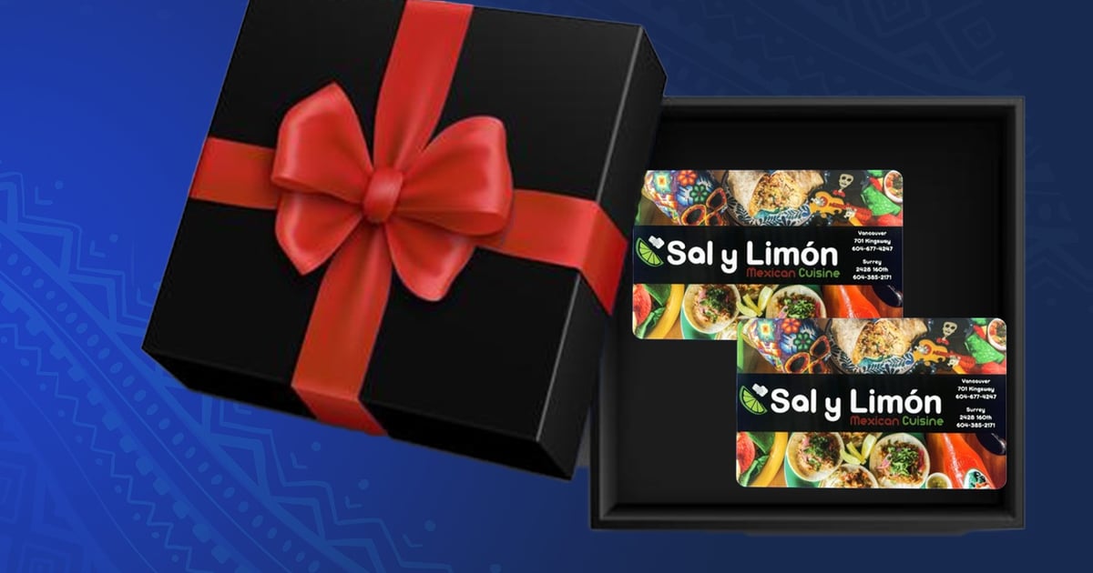 Digital Gift Cards Sal y Limon Mexican Cuisine