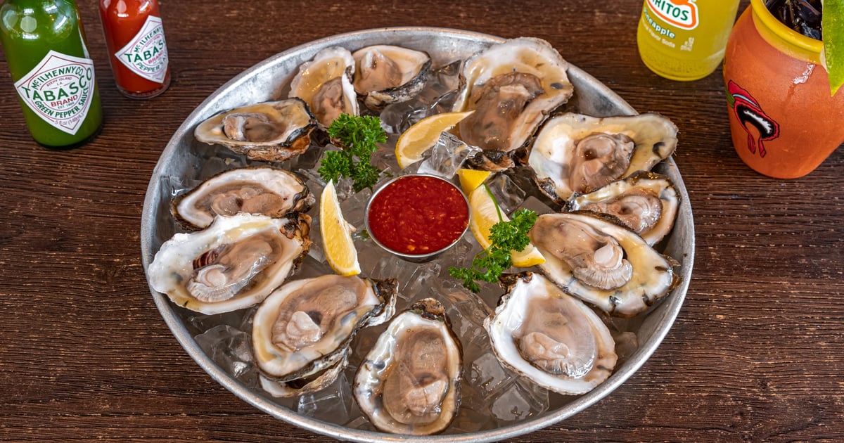 Oysters Half Shell Menu Captains Grill