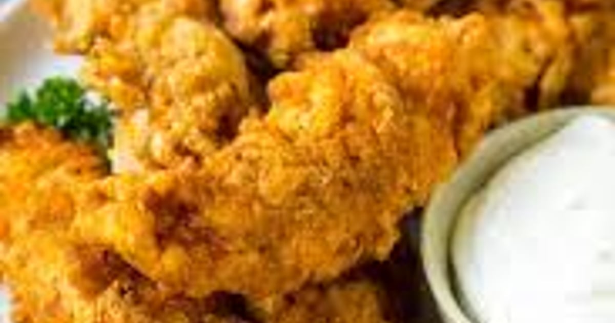chicken fingers strips homemade tenders fried plate roastery crispy appetizer