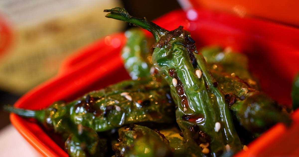 Shishito Peppers Happy Hour Menu Ling & Louie's Asian Bar and Grill