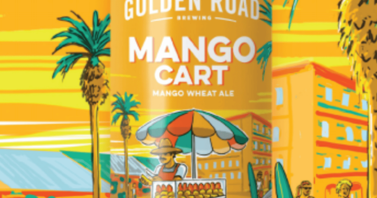 MANGO CART, GOLDEN ROAD BREWING Beer & Cocktails Gold Feather
