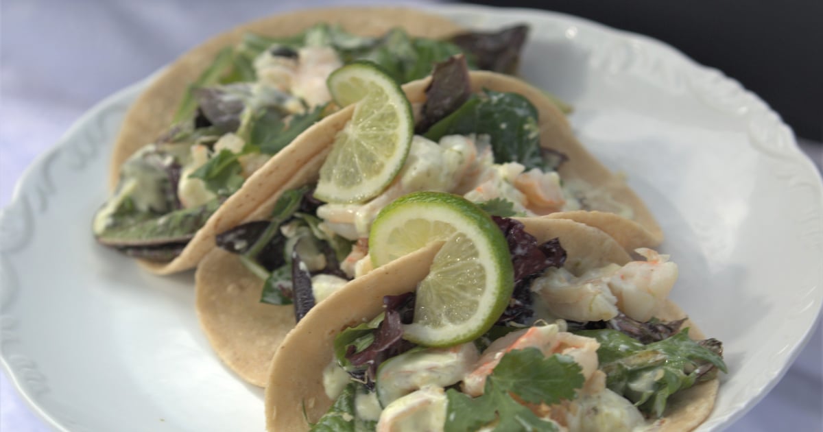 Garlic Shrimp Tacos (3) Menu Da Nani Pirates