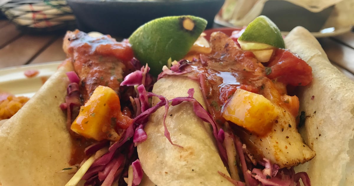 Taco De Pescado Food Rockin' Tacos Mexican Restaurant in Fort Walton Beach, FL