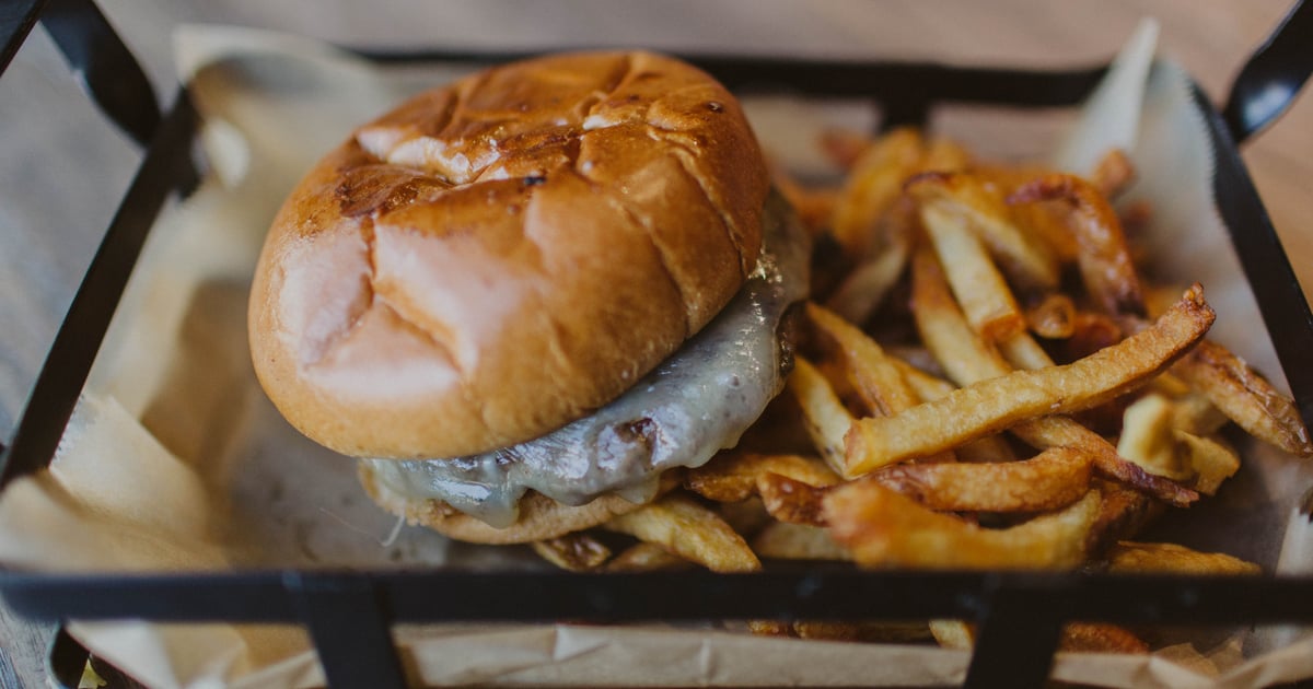 Kids Cheese Burger Food Red Top BrewhouseBrewpub in Acworth, GA
