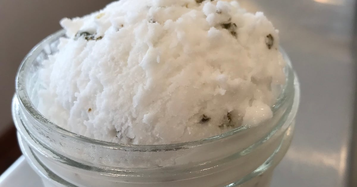 Lemon Basil Sorbet Ice cream Flavors Little Calf Creamery and Cafe