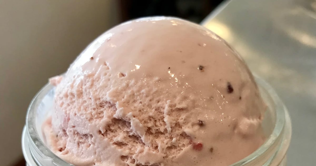 Fresh Strawberry Ice cream Flavors Little Calf Creamery and Cafe