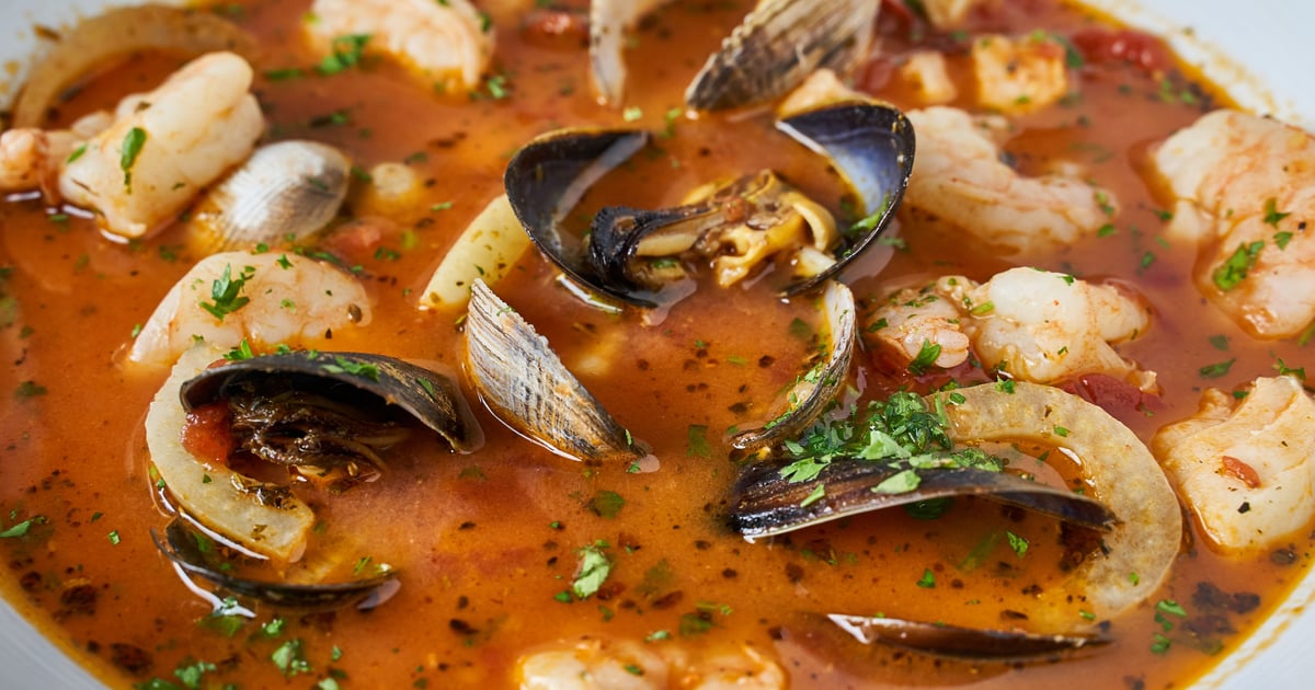 Il Fornaio Sacramento - Zuppa di Pesce alla Chioggiotta: Seafood stew with  shrimp, prawn, scallops, clams, mussels, fresh fish fillet & grilled garlic  ciabatta. This Festa Regionale offering is only available through