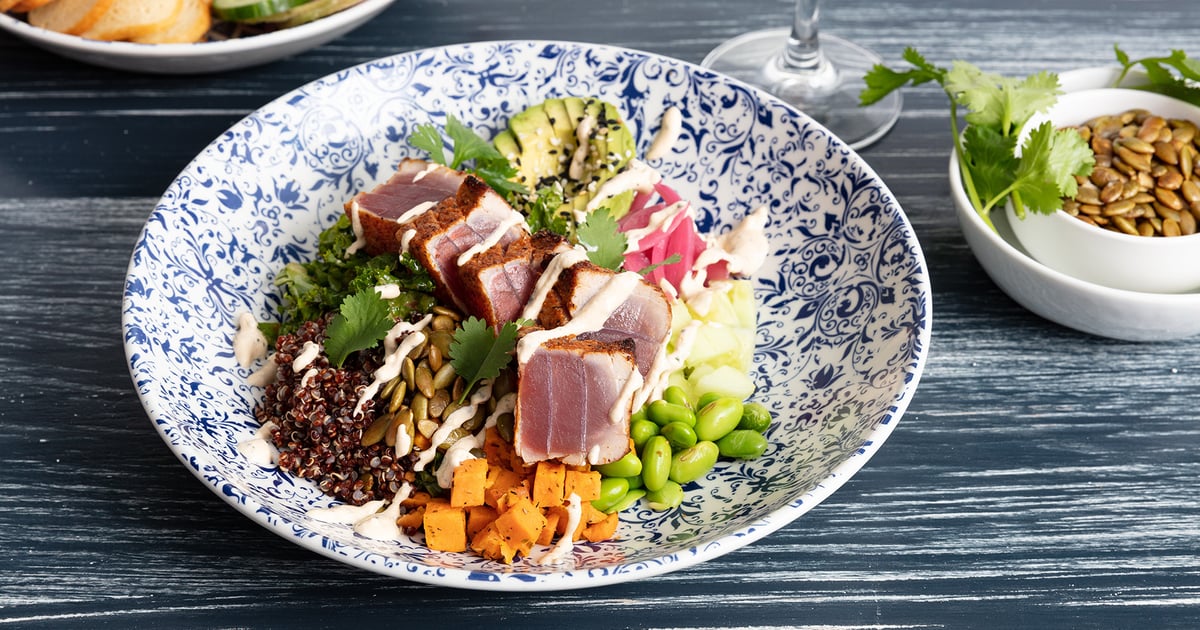 Ahi Tuna Bowl Dinner The Hampton Social Coastal Cuisine Parker Hospitality