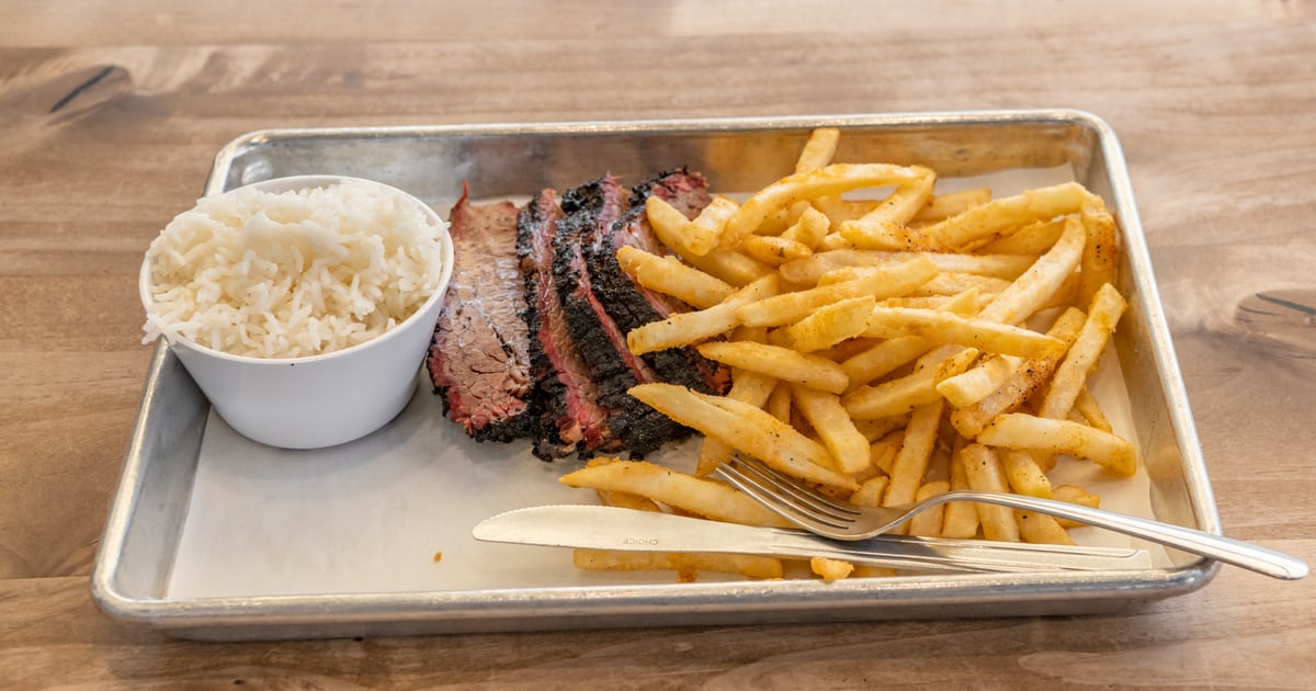 Regular Beef Brisket Meal San Jose Coleman Food Ordering Smoking