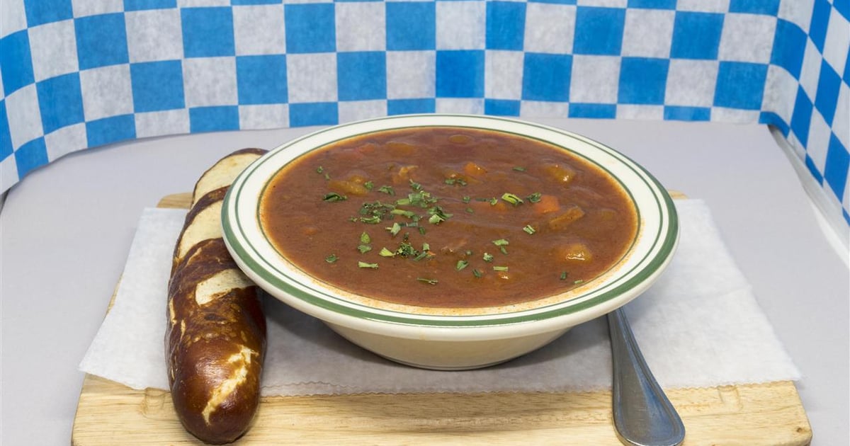 Beef Goulash Soup - Main Menu - Manor Oktoberfest - Bavarian restaurant