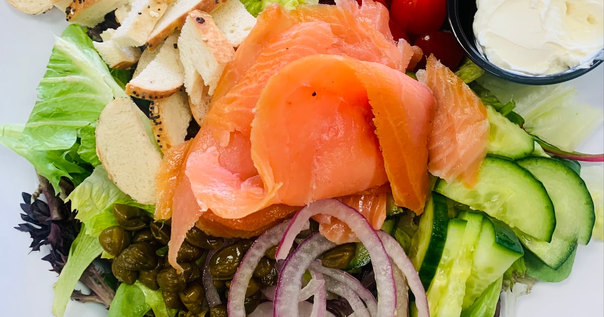 Lox Bagel Salad - Menu - The Nosh Pit