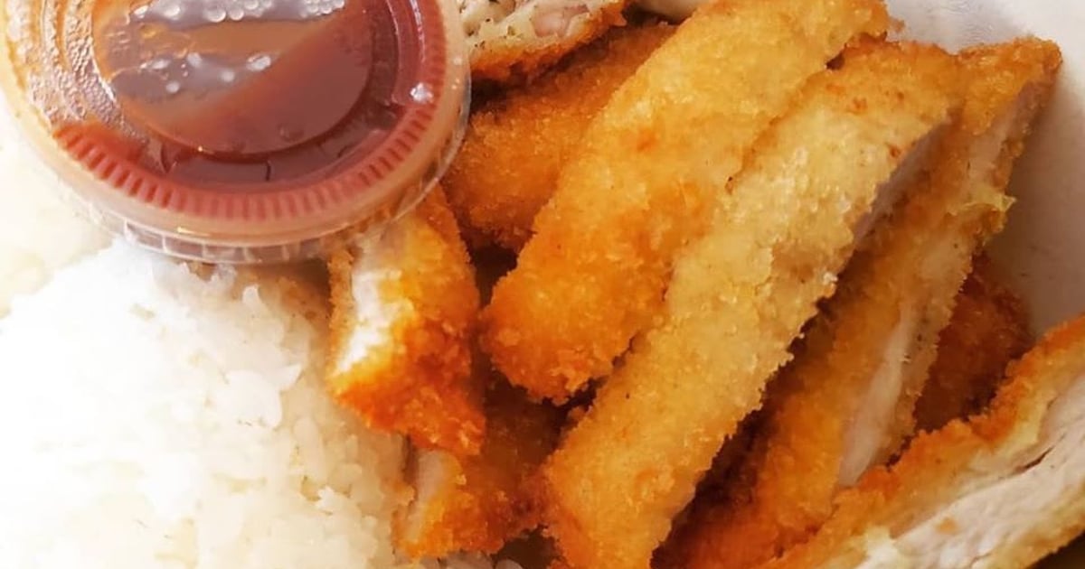 Katsu Chicken with Katsu Sauce Restaurant Menu Da Kine's Caterer