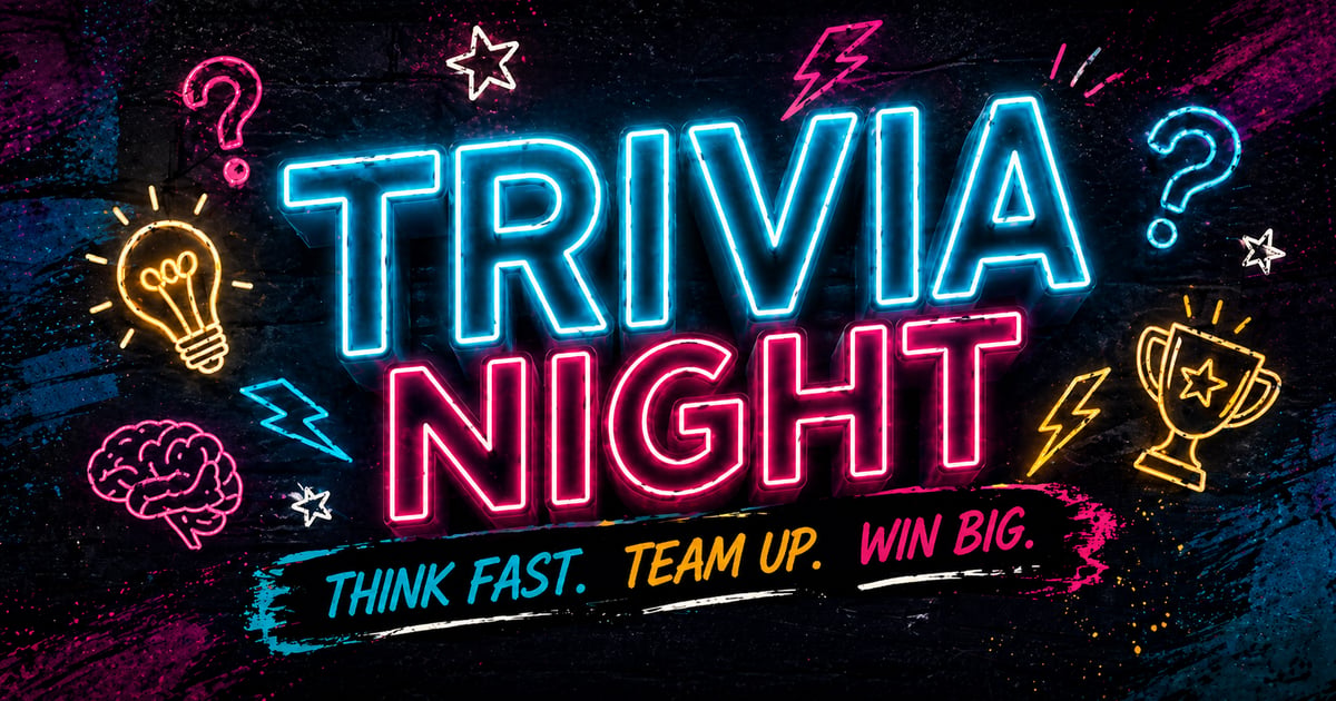 Team Trivia Sign Team Trivia - Sidelines Grille | Family-Friendly Sports Bar | Georgia