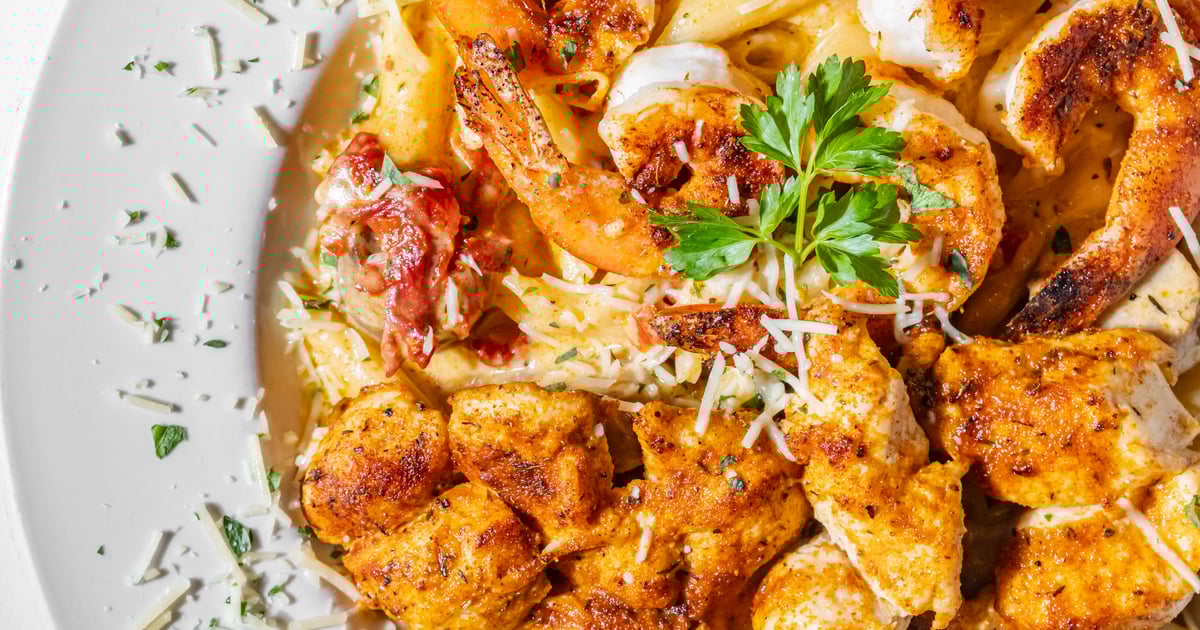 Penne Mardi Gras Pasta Bella Italian Restaurant in Marietta, GA