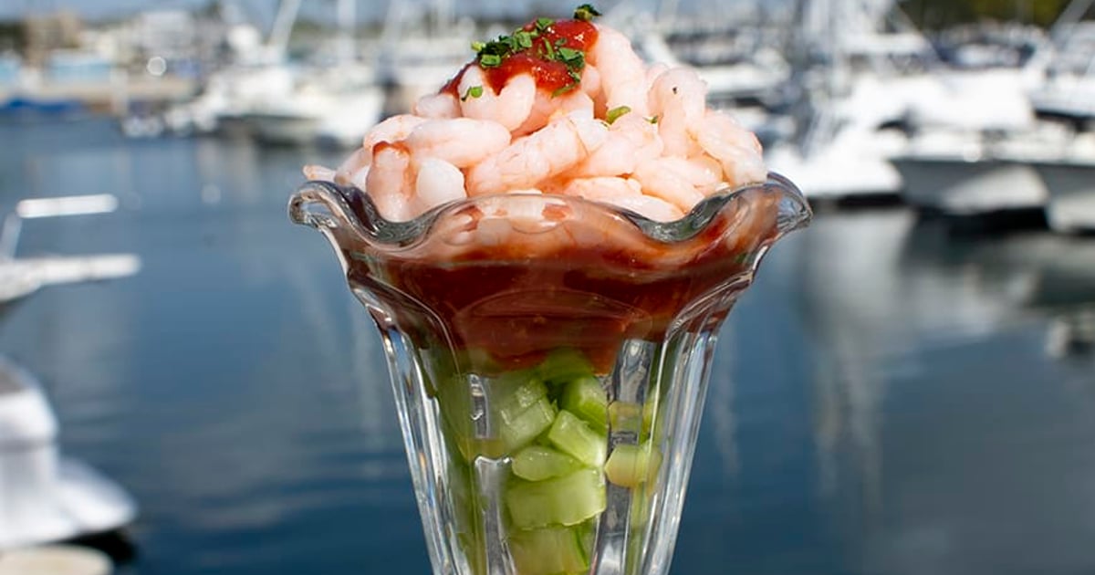 Bay Shrimp Cocktail Restaurant Menu The Crab Pot Long Beach