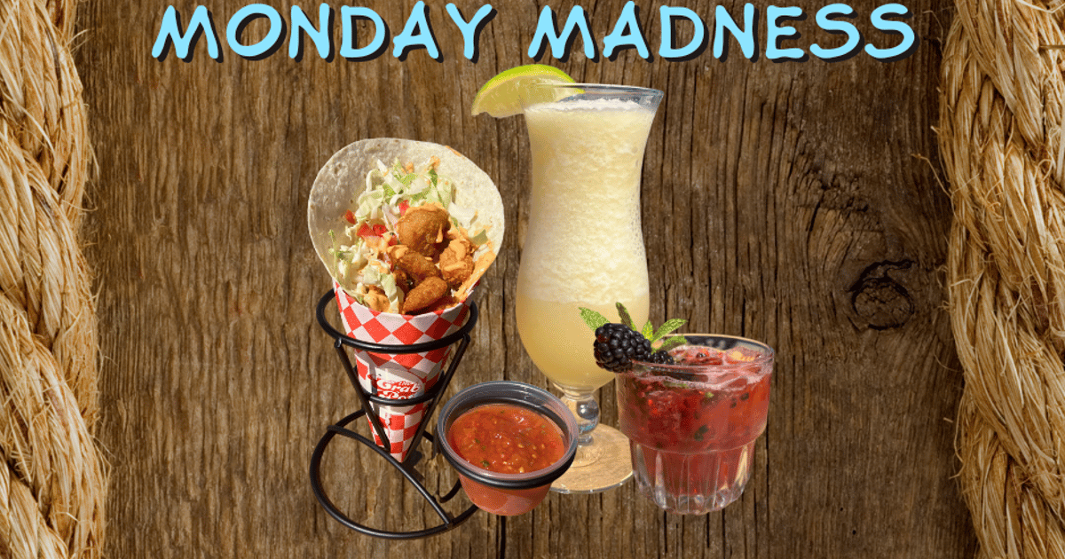 Monday Madness Happy Hour Bar Menu The Crab Pot Long Beach