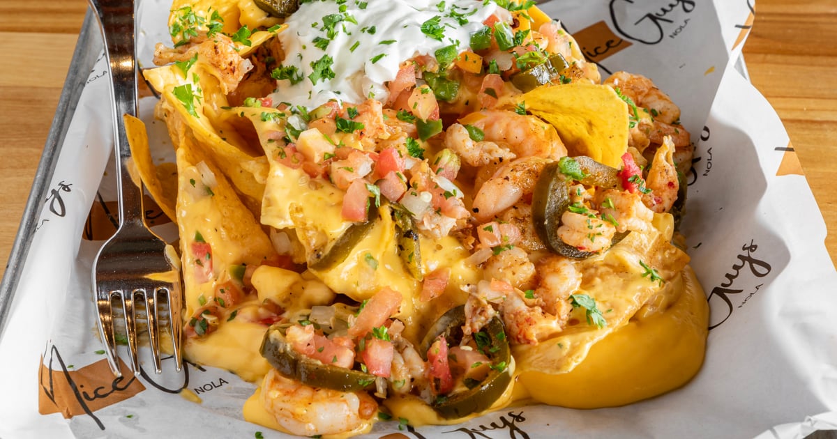 Nice Guys Seafood Nachos - Nice Guys Nola
