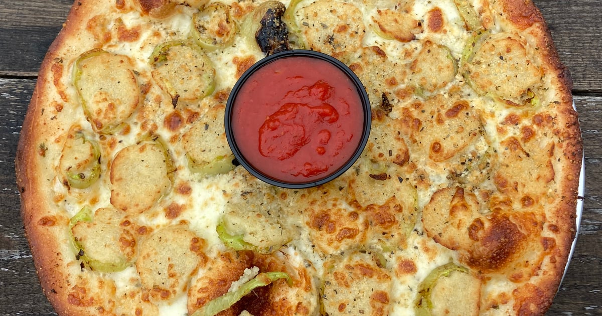 Stuffed Hot Pepper White Pizza Food Menu Santora's Pizza Pub & Grill