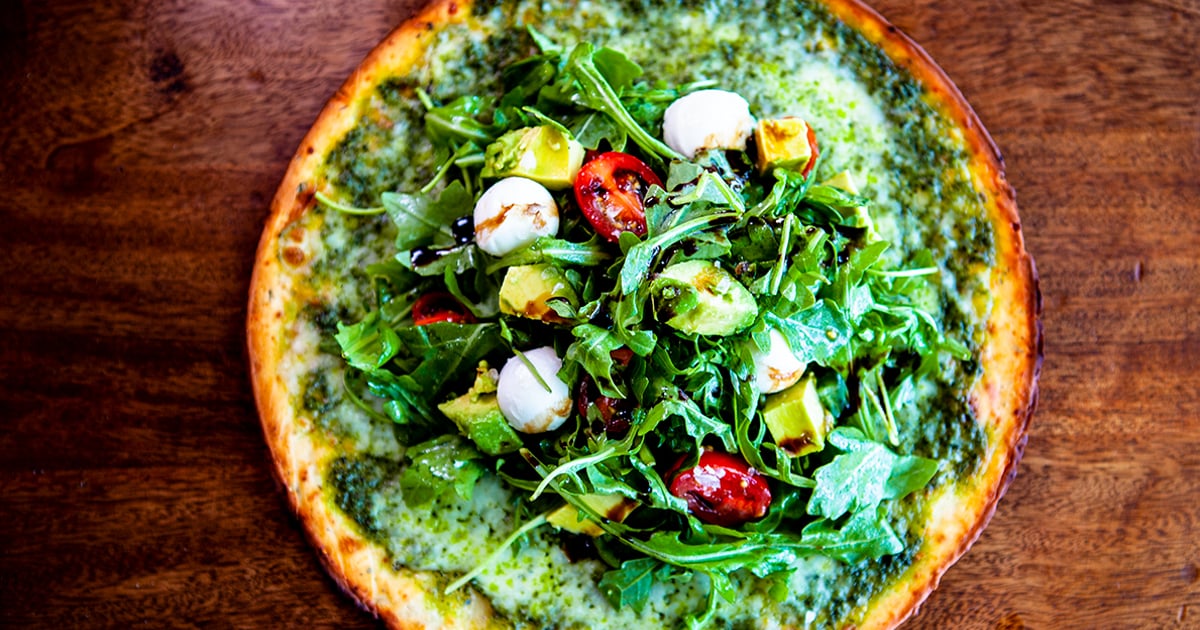 Arugula Pesto Pizza Salad Menu zpizza Pizza Restaurant
