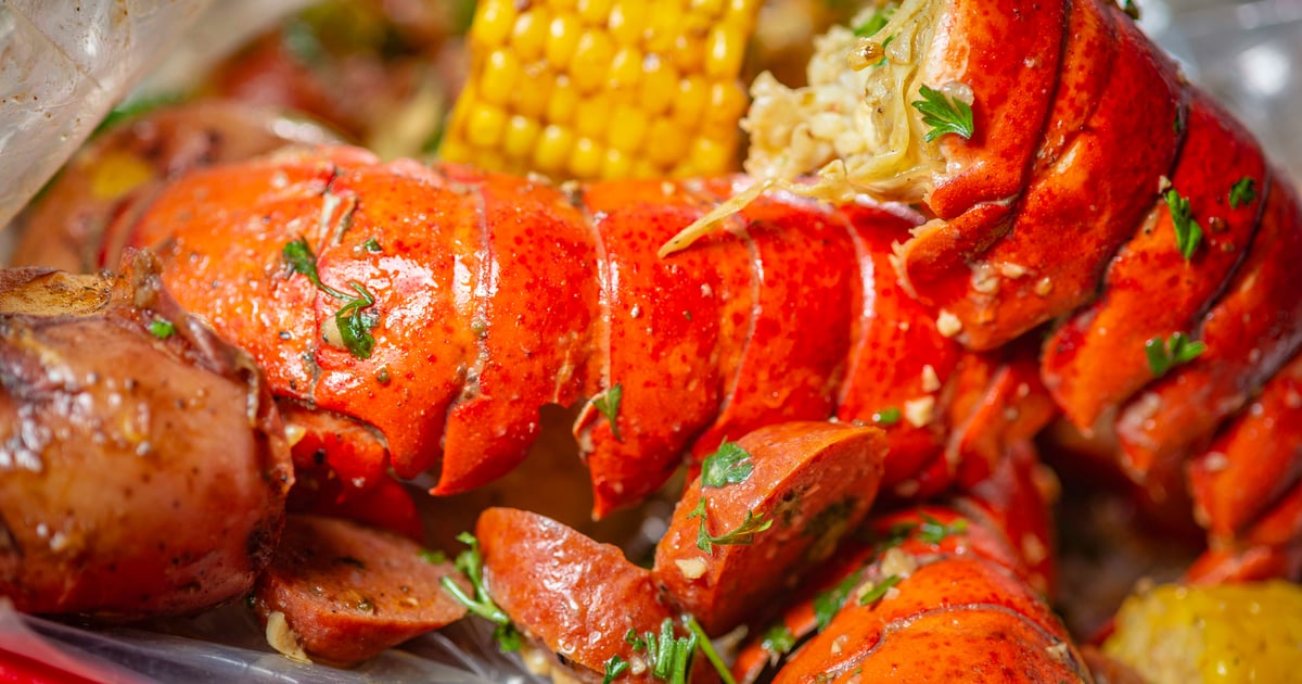 LOBSTER TAIL 2pcs = 1/5 lb - Main - Mr Crab Boiling Seafood - Seafood