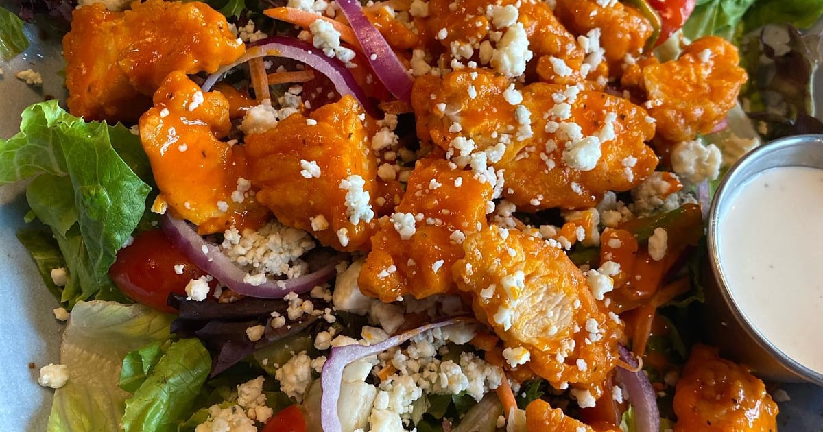 Buffalo Chicken Salad Lunch Menu Milner's Gate Restaurant in Twin