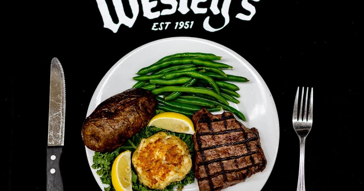 Steak & Cake Restaurant Menu Wesley's Restaurant Seafood Restaurant in Elkton, MD