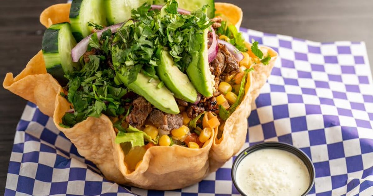 Tostada Salad Menu Teddy's Tacos Mexican Restaurant in CA