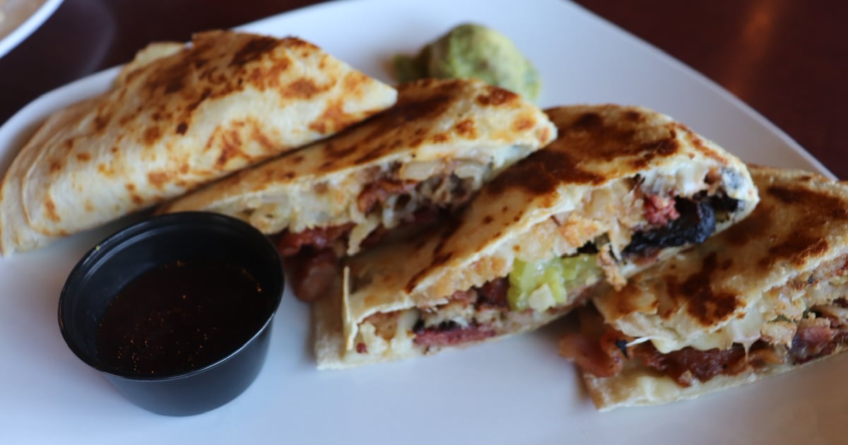 Bourbon & Bacon Quesadilla Food Willy Taco Fusion restaurant in SC