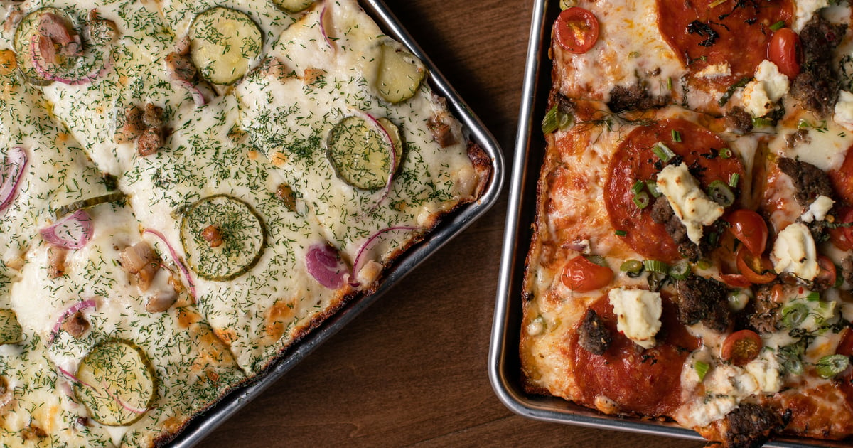 Sicilian Inspired Pan Pizza - Lettuce Thrive