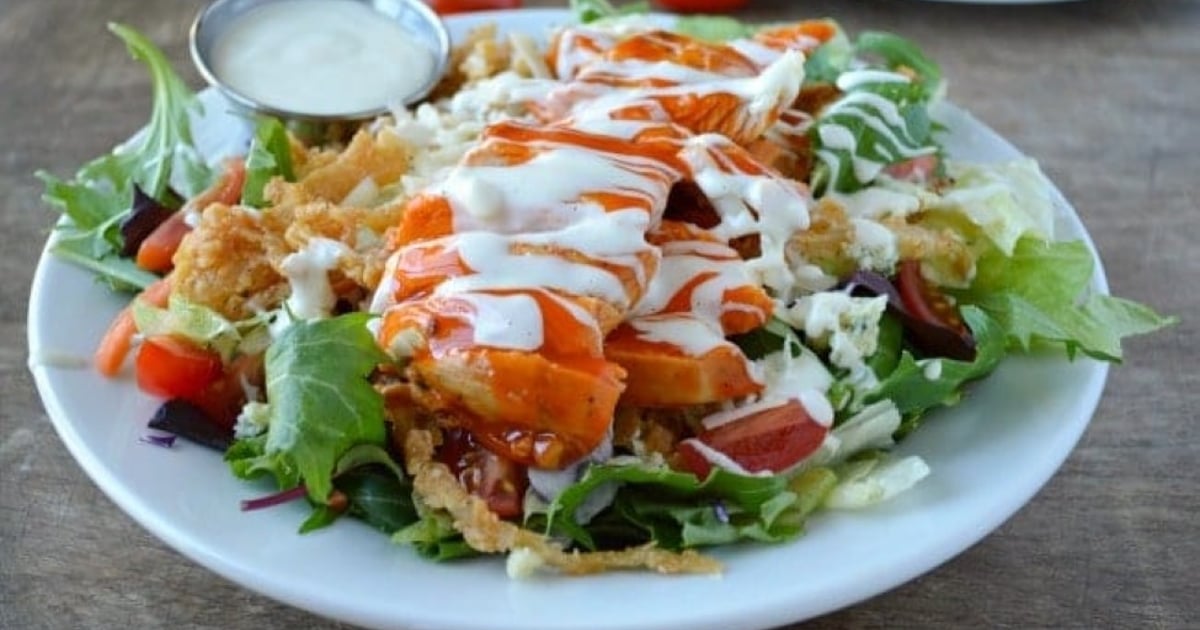 Spicy Buffalo Chicken Salad - Salerno's - Pizza Restaurant in IL