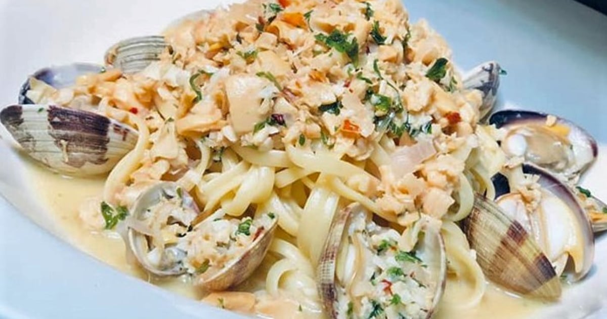 Clam Linguini Food Menu Tomato Thyme Restaurant in San Jose, CA