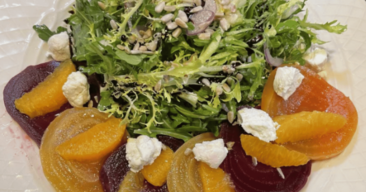 Beet Salad Food Menu Tomato Thyme Restaurant in San Jose, CA