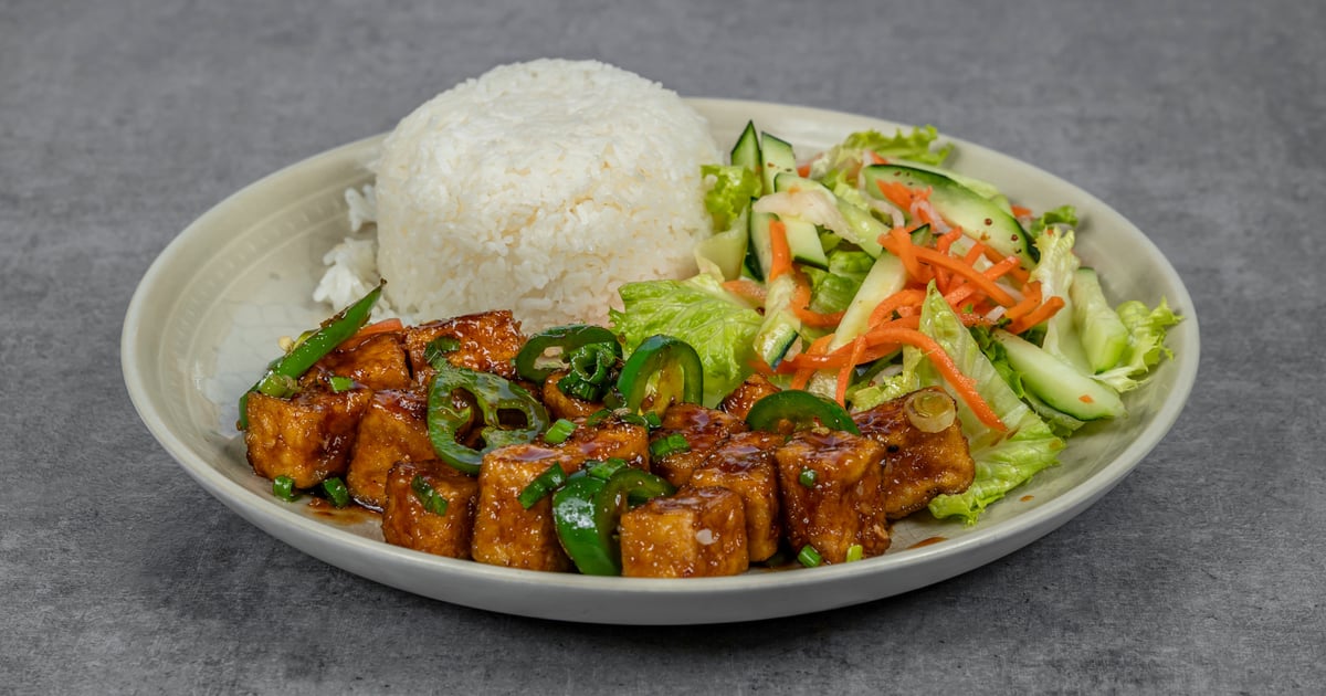 Spicy Garlic Tofu Rice - Waitlist Menu - Burbank - Mama Hong's