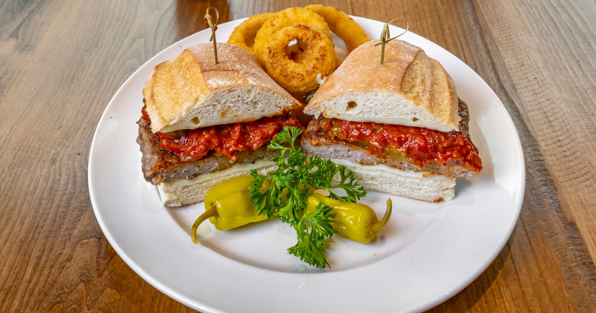 veal parmigiana sandwich