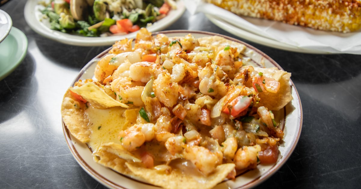 Shrimp Nachos La Zona Rosa Menu La Zona Rosa Hillwood Mexican Cafe