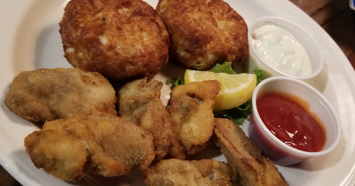 Oysters & Crab Cakes* - Chesapeake Landing Menu - Chesapeake Landing ...