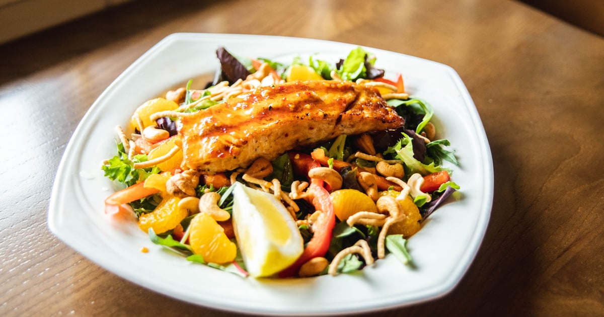 Asian Salmon Salad - Menu - Fieldstones - Bar & Grill in RI