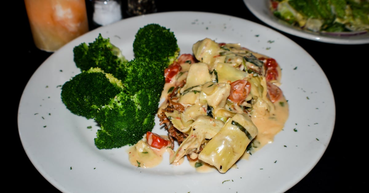 Capellini Crusted Red Snapper Dinner 500900 Lomontes Italian Restaurant and Bar