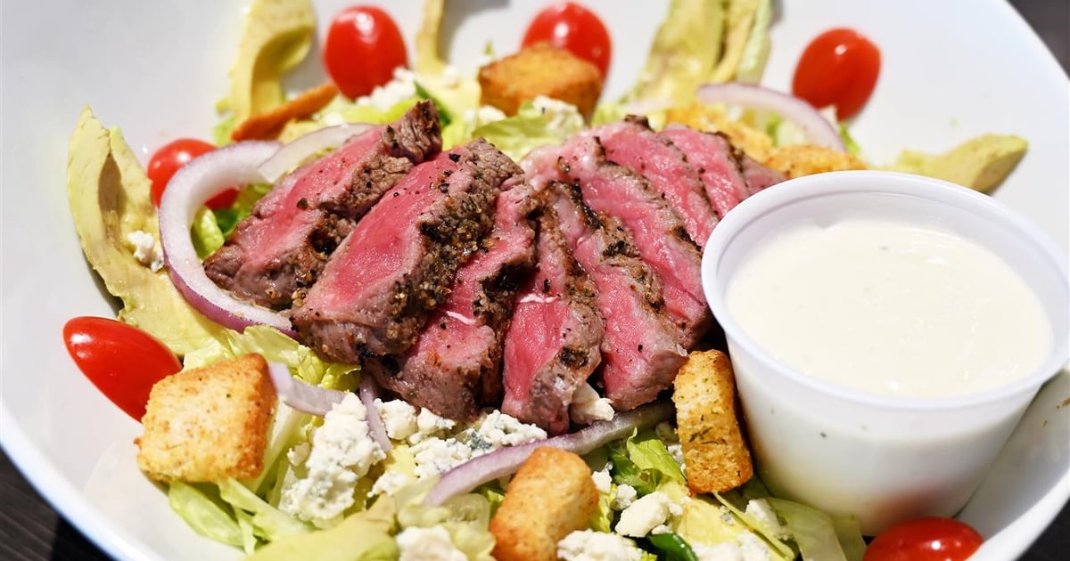 BLACK AND BLUE SALAD Our Menu Eagle's Nest Clarklake Restaurant in MI