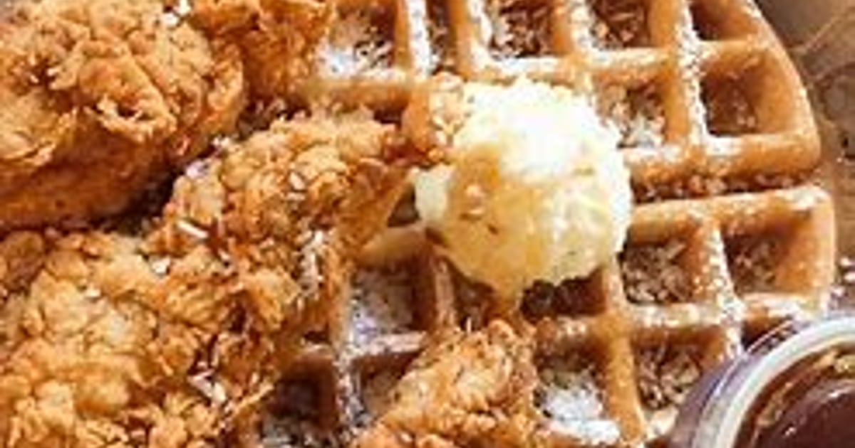 Chicken And Waffle Brunch Menu Available At Brunch Hours Only Port And Park Bistro And Bar