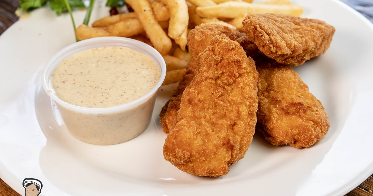 Chicken Finger with French Fries Menu Johnny Napkins Union