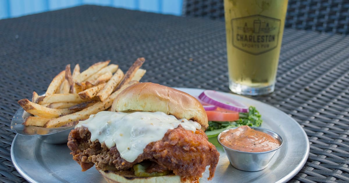 Buffalo Chicken Sandwich Menu Charleston Sports Pub Sports Bar in SC
